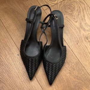H&M black kitten heels 10